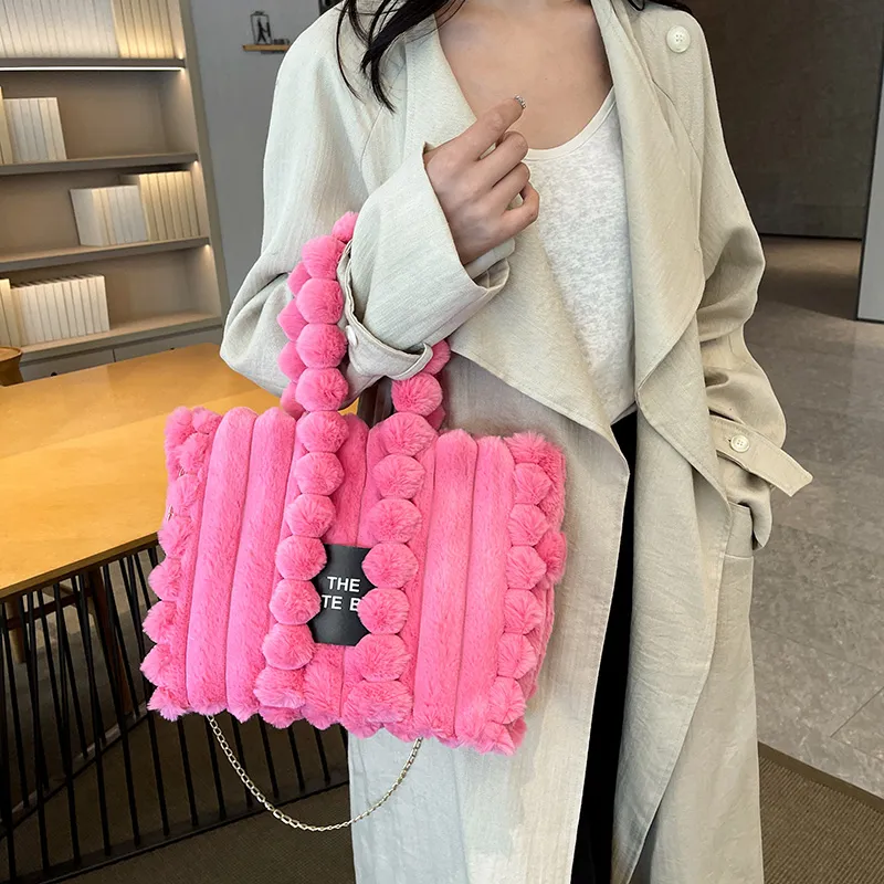 KARUISHA Plush One Shoulder Handbags Regular Women's Multicolor-7