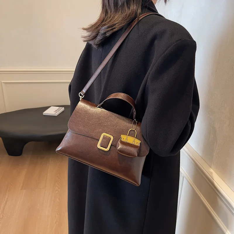 KARUISHA PU Handbag Shoulder Bag Crossbody Bag Women's Black Brown Coffee Burgundy Green-14