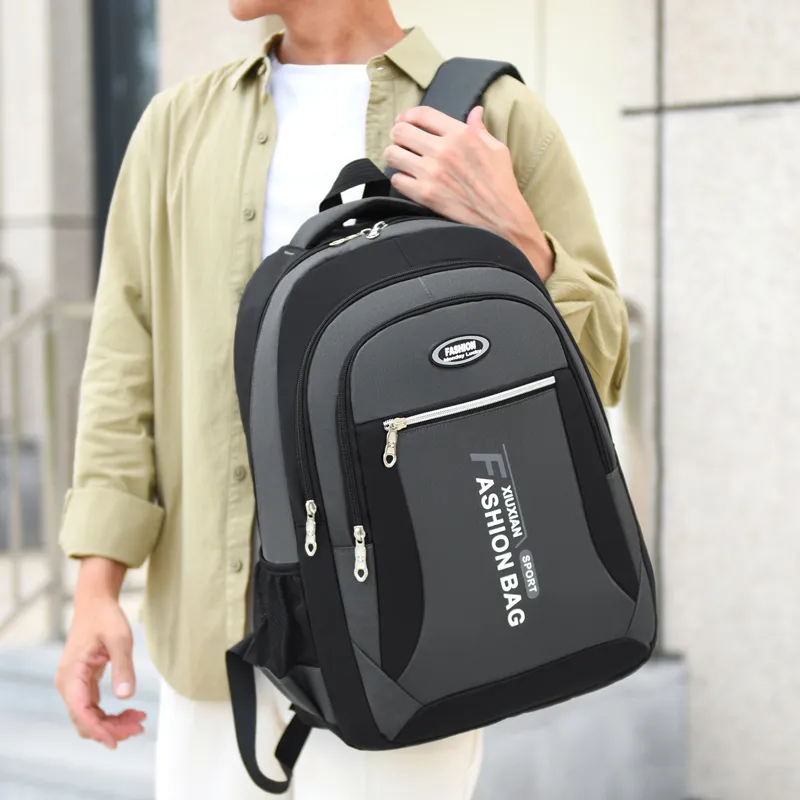 KARUISHA Oxford Backpack Men's Black/Red/Blue/Gray-13