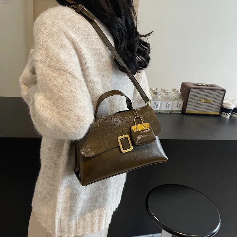 KARUISHA PU Handbag Shoulder Bag Crossbody Bag Women's Black Brown Coffee Burgundy Green-26