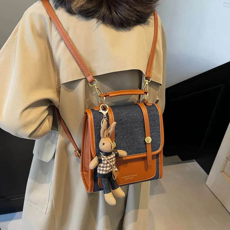 KARUISHA PU One Shoulder Crossbody Backpack Women's Multicolor-3