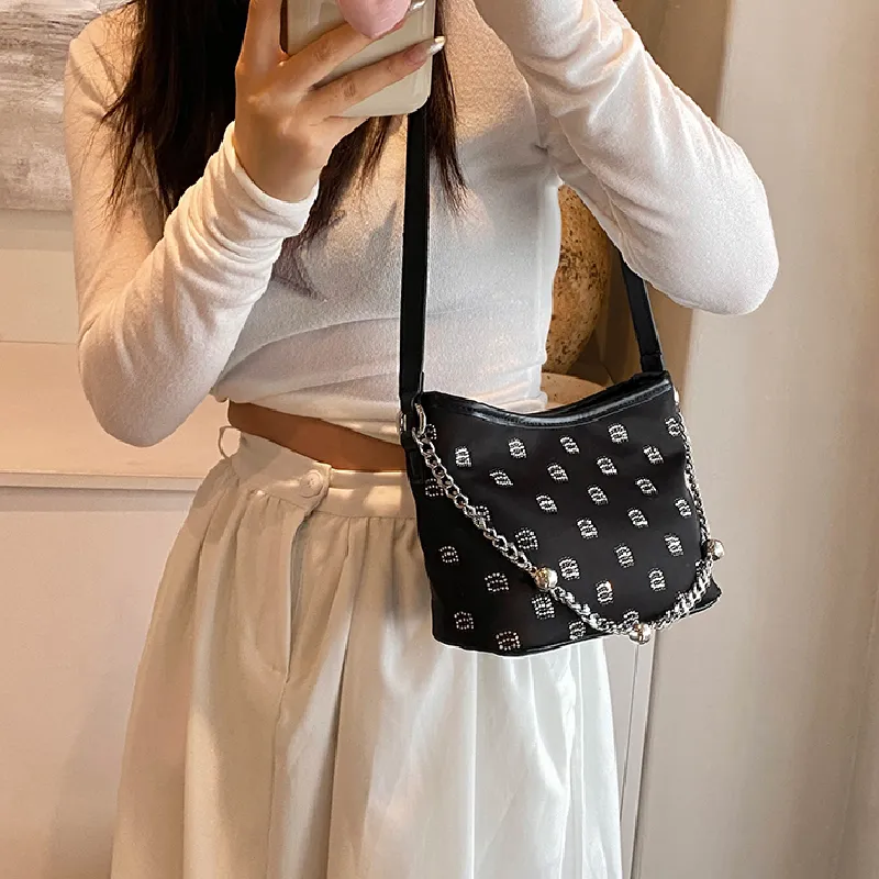 KARUISHA Denim Shoulder Bag Women's-4