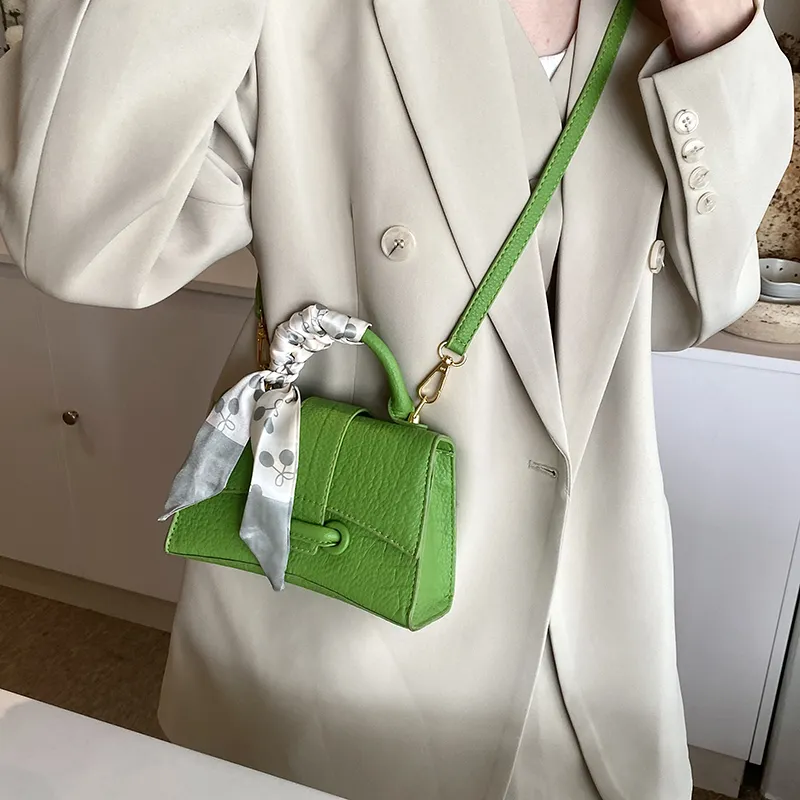 KARUISHA PU Shoulder Bag, Crossbody Bag, Handbag Women's Green/Ecru/Pink/Black-1