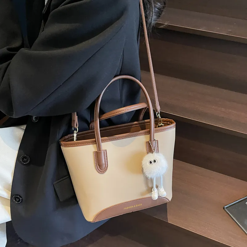 MOM'S HELPER PU Crossbody One Shoulder Handbags Regular Women's Ecru/Black/Khaki/Coffee-2