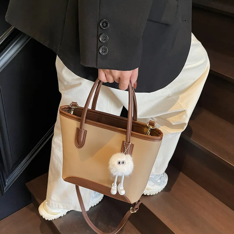 MOM'S HELPER PU Crossbody One Shoulder Handbags Regular Women's Ecru/Black/Khaki/Coffee-12