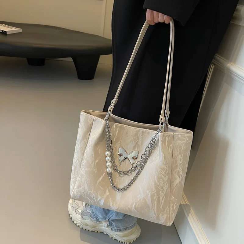 KARUISHA Pu Handbag Shoulder Bag Women's Black Ecru Silver Coffee-28