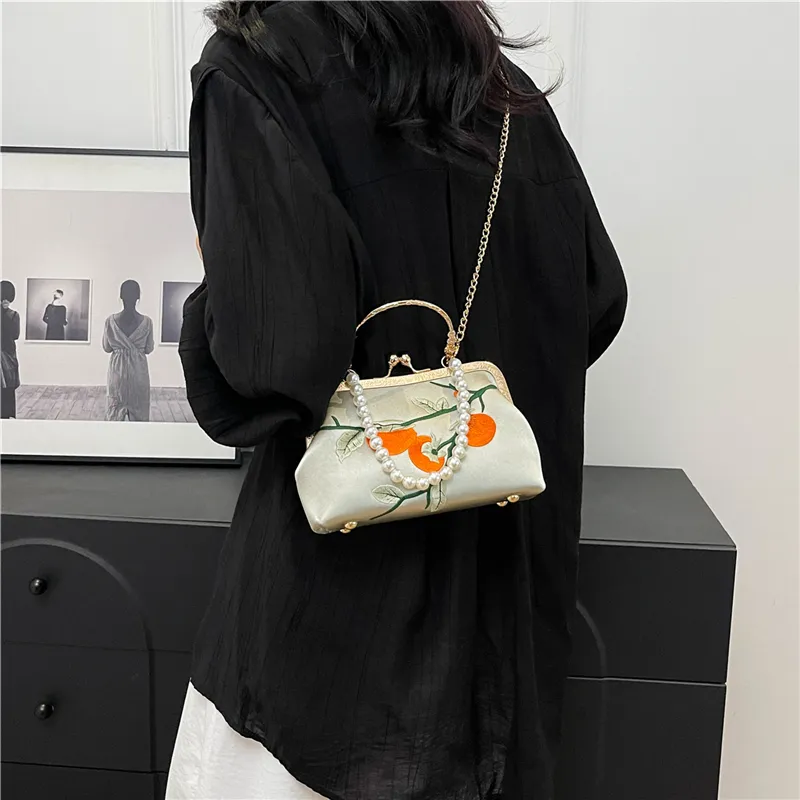 KARUISHA Silk Handbag Shoulder Bag Women's-1