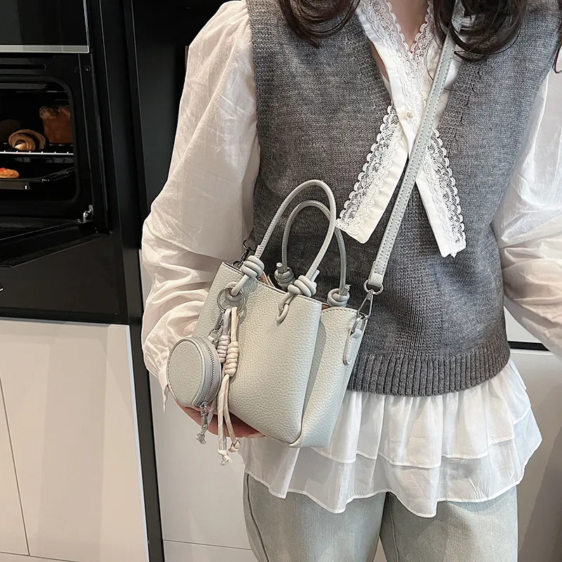 KARUISHA PU Handbag Women's White/Light Blue/Pink/Black-7