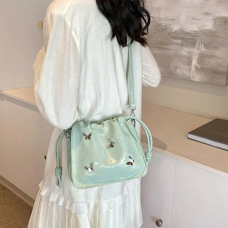 KARUISHA PU Crossbody Bag Shoulder Bag Women's White/Silver/Green/Black-7
