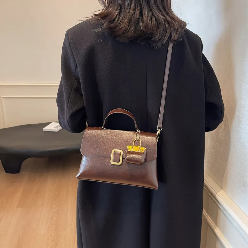 KARUISHA PU Handbag Shoulder Bag Crossbody Bag Women's Black Brown Coffee Burgundy Green-15