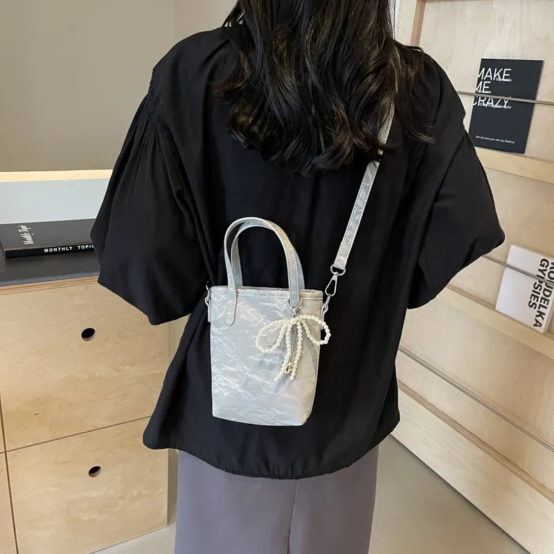 KARUISHA Pu Shoulder Bag Women's Black/White/Silver/Green-13