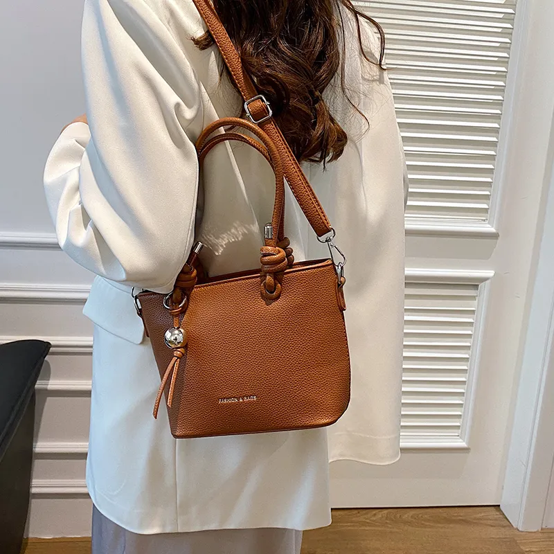 KARUISHA PU One Shoulder Handbag Women's White/Brown/Black/Caramel/Pink/Khaki-15