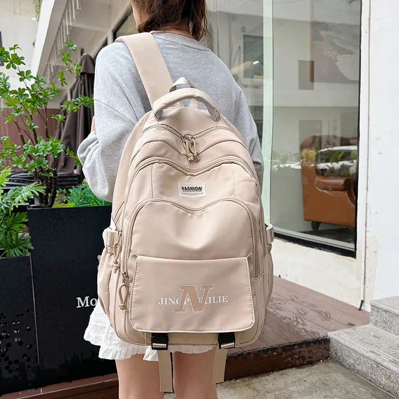 KARUISHA Oxford Backpack Women's Black/Purple/Green/Khaki/Blue/Pink-19