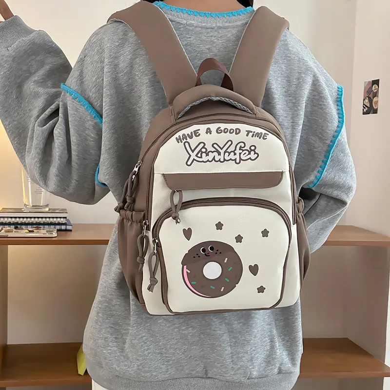 KARUISHA Nylon Backpack Large Size Unisex Multicolor-24