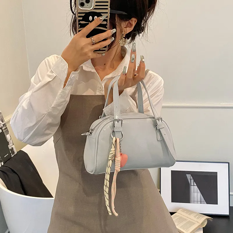 KARUISHA PU Shoulder Bag, Crossbody Bag, Handbag Women's White/Yellow/Blue/Black-9