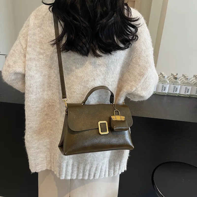 KARUISHA PU Handbag Shoulder Bag Crossbody Bag Women's Black Brown Coffee Burgundy Green-29