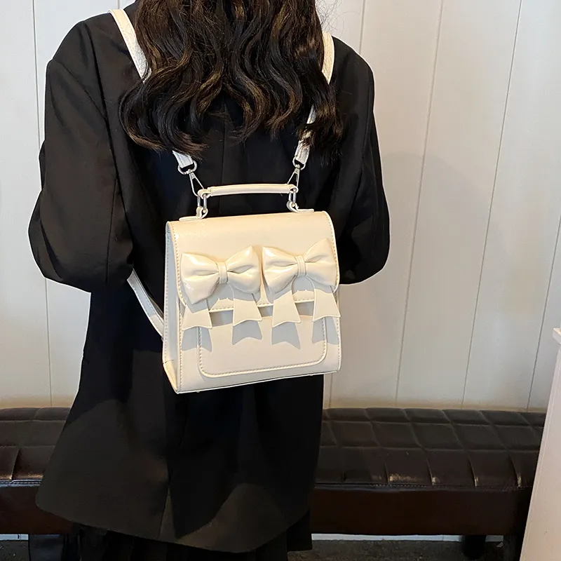 KARUISHA PU Carry Backpack Women's Silver/Black/Red/White-14