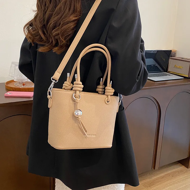 KARUISHA PU One Shoulder Handbag Women's White/Brown/Black/Caramel/Pink/Khaki-23