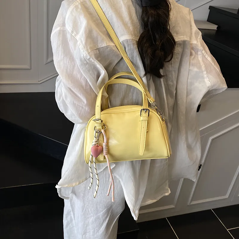 KARUISHA PU Shoulder Bag, Crossbody Bag, Handbag Women's White/Yellow/Blue/Black-7