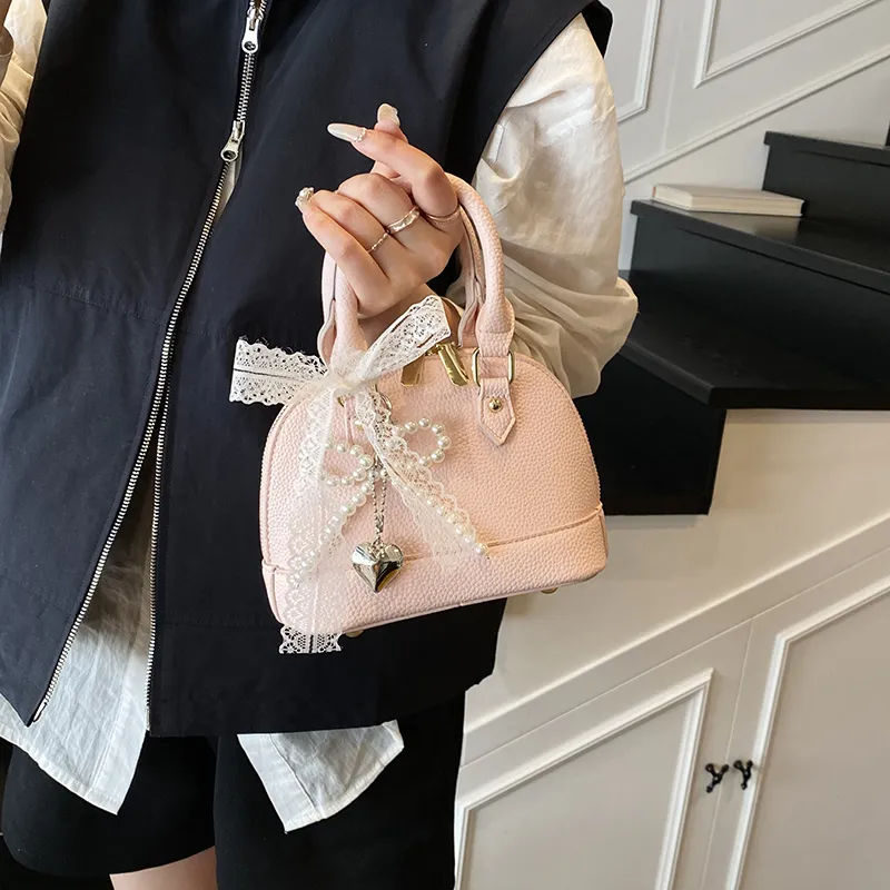 VERADONNA PU Handbag Women's White/Pink/Yellow/Red/Black-5