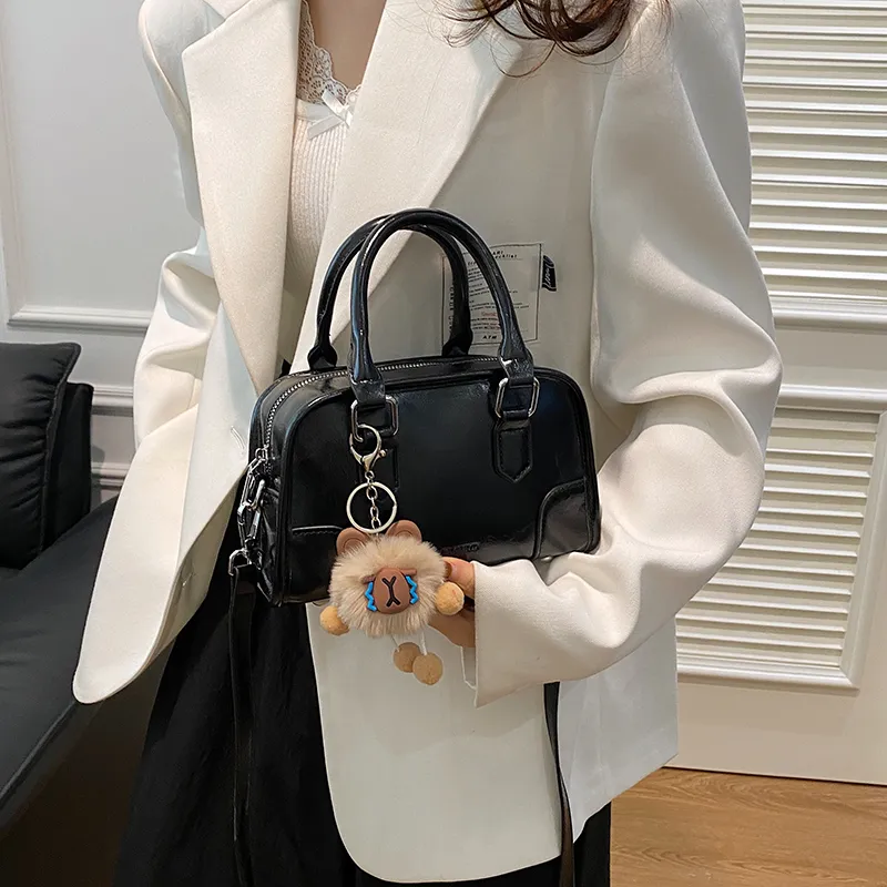 KARUISHA PU Shoulder Bag Crossbody Bag Handbag Regular Women's Ecru/Khaki/Coffee/Black-13