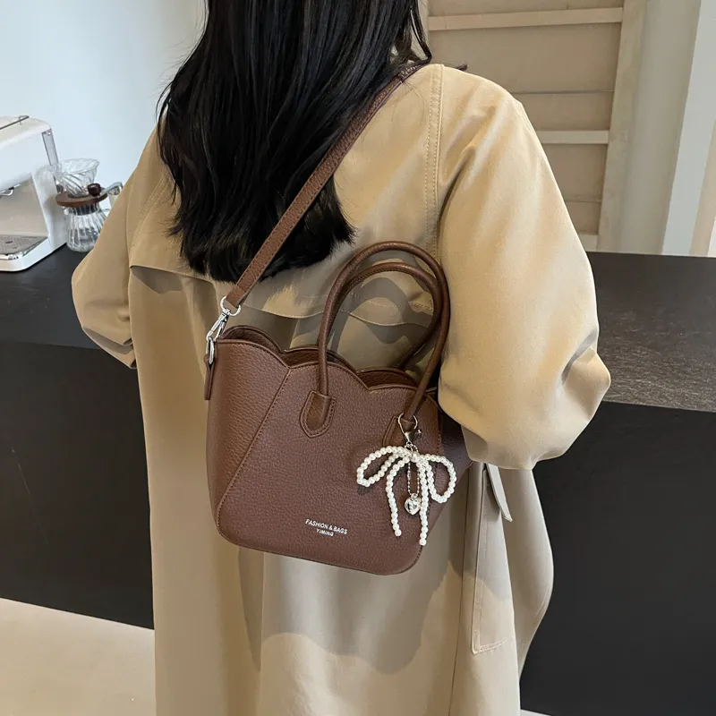 KARUISHA PU Shoulder Bag, Crossbody Bag, Handbag Regular Women's Ecru/Coffee/Silver/Burgundy/Black-7