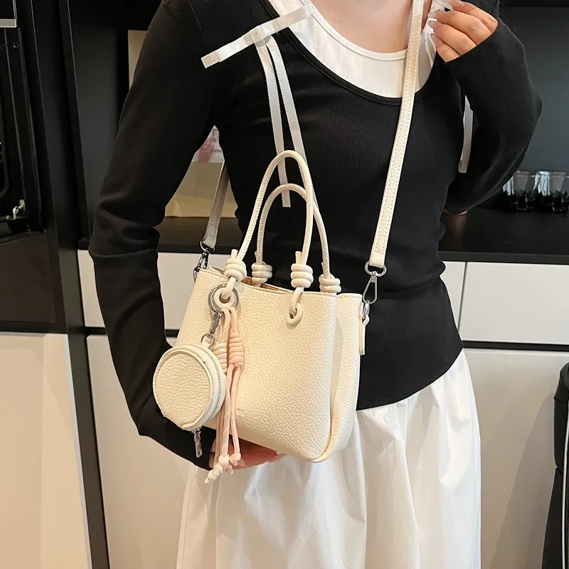 KARUISHA PU Handbag Women's White/Light Blue/Pink/Black-3