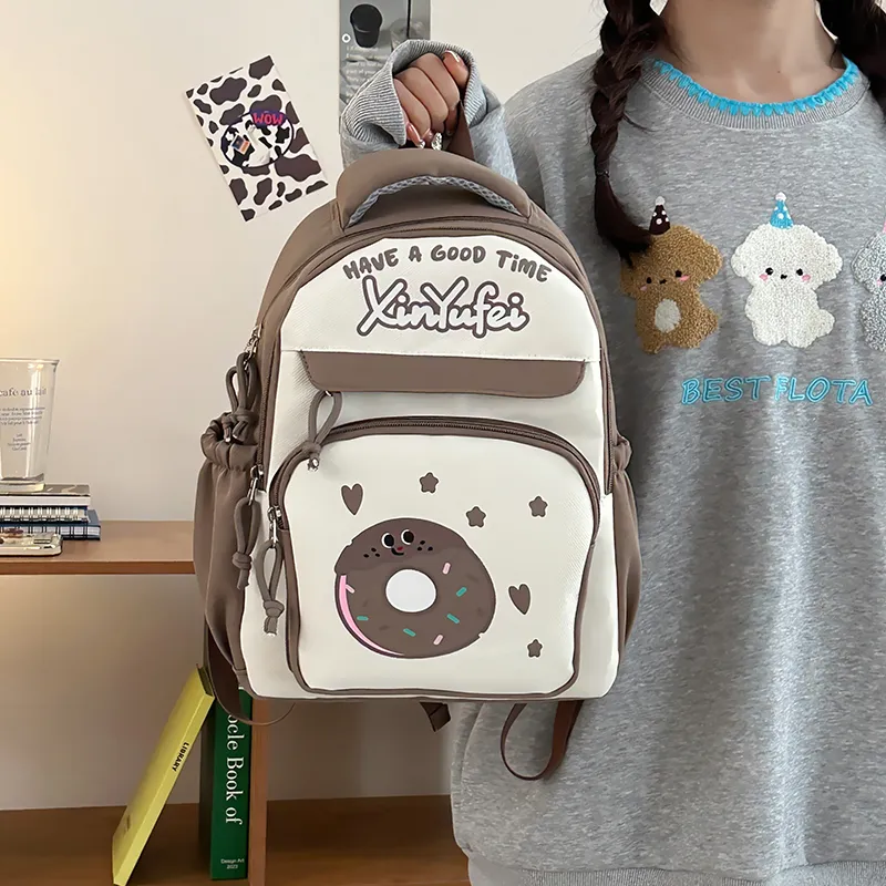 KARUISHA Nylon Backpack Large Size Unisex Multicolor-28