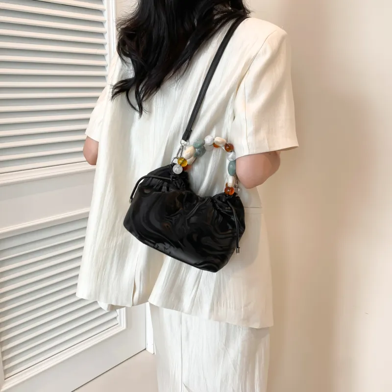 KARUISHA PU One Shoulder Handbag Women's Black/Silver/Pink/White-4