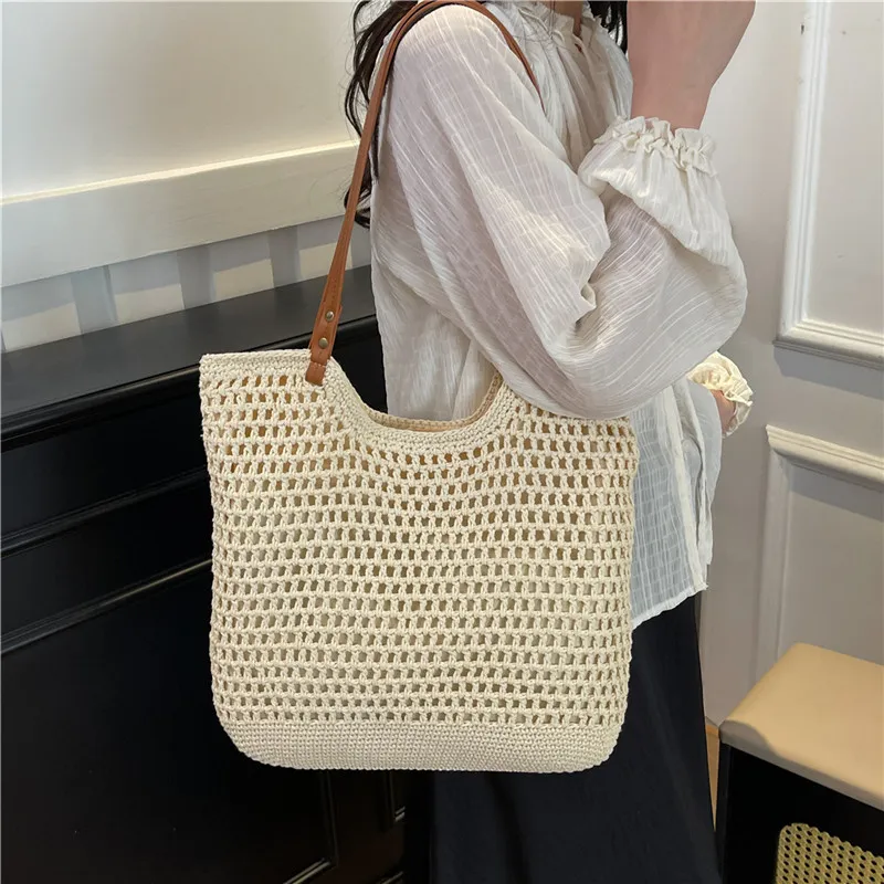 KARUISHA Fabric Shoulder Bag Women's Beige/Beige & Khaki/Khaki-1