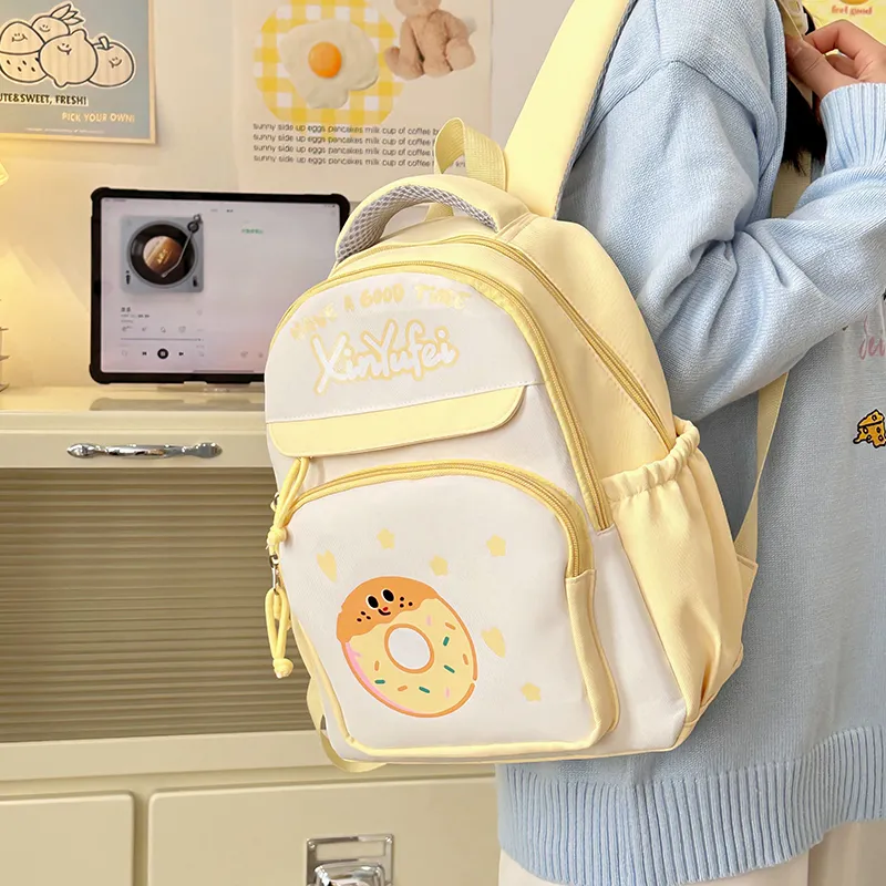 KARUISHA Nylon Backpack Large Size Unisex Multicolor-17
