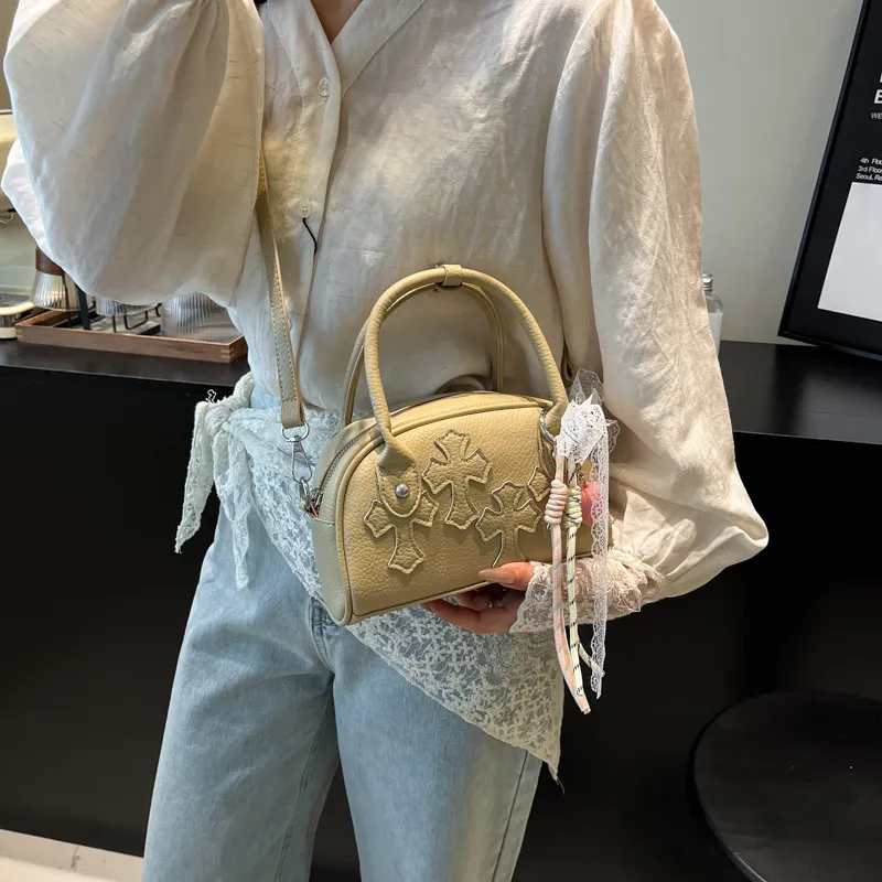 KARUISHA PU Shoulder Bag, Crossbody Bag, Handbag Women's White/Khaki/Pink/Blue/Black-6
