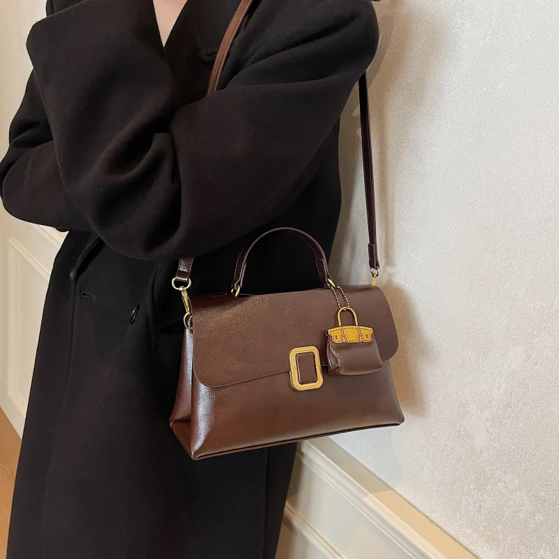 KARUISHA PU Handbag Shoulder Bag Crossbody Bag Women's Black Brown Coffee Burgundy Green-12