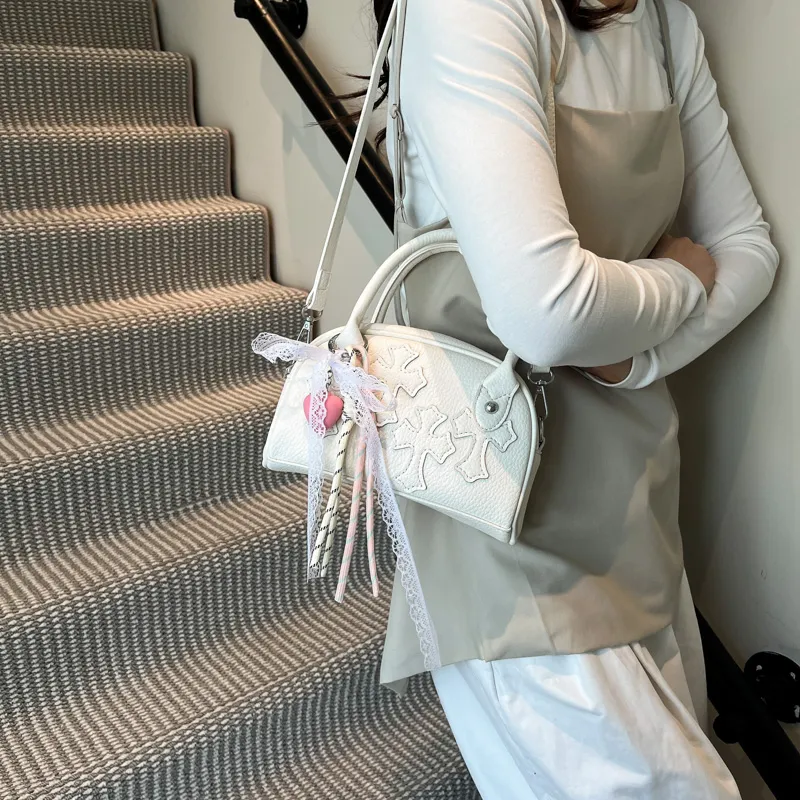 KARUISHA PU Shoulder Bag, Crossbody Bag, Handbag Women's White/Khaki/Pink/Blue/Black-3