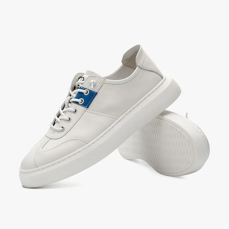 Walker Shop Low Top Skateboard Shoes Men's White-7