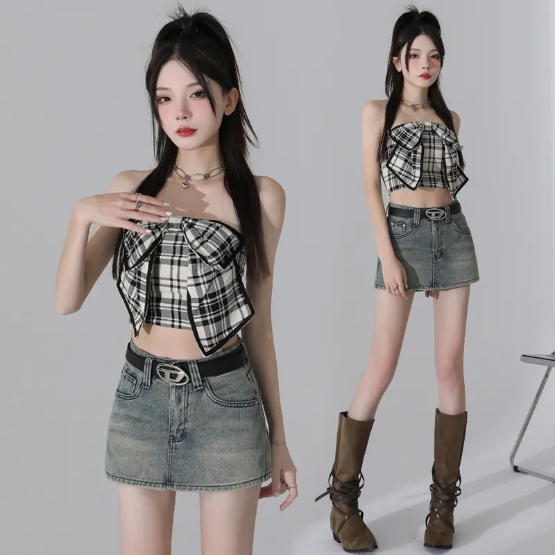 LCEVHZ'S Denim Shorts Women's Nostalgic Blue-5