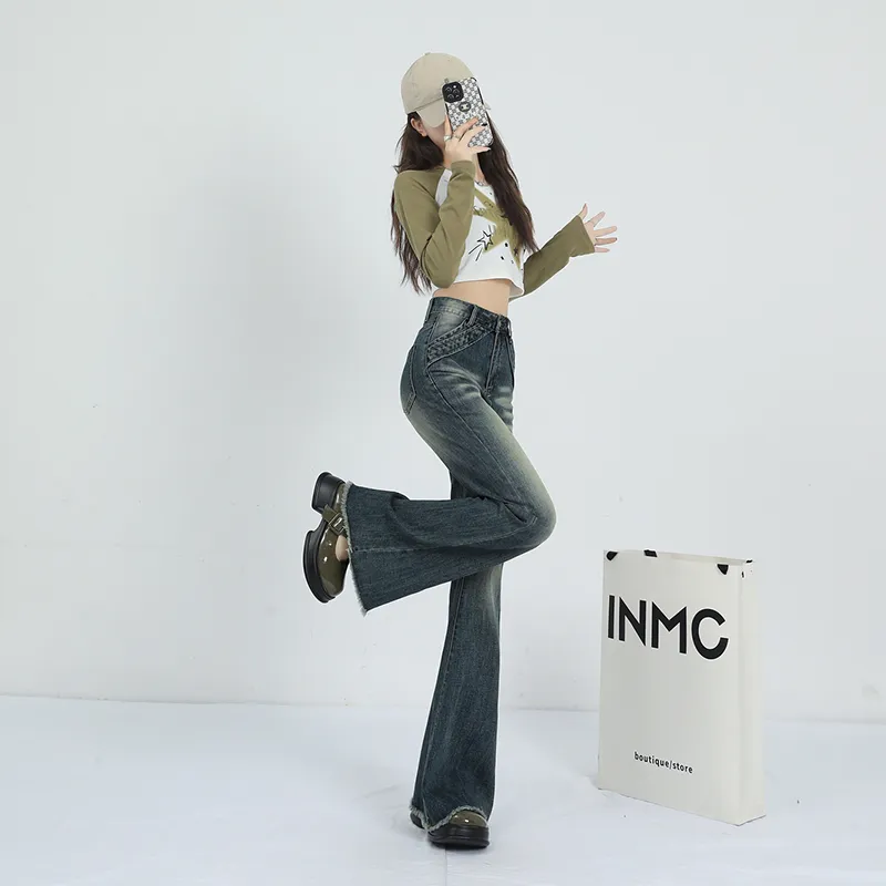 LCEVHZ'S Jeans Women's Vintage Blue-6
