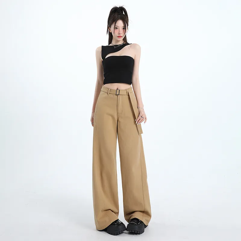 LCEVHZ'S Jeans Women's Khaki-5