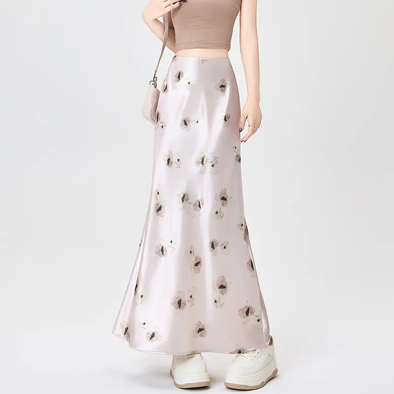 LCEVHZ'S Casual Long Skirt Women's-9