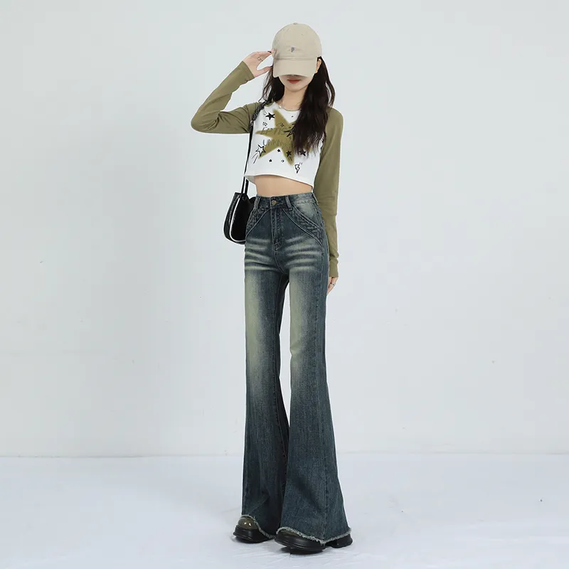 LCEVHZ'S Jeans Women's Vintage Blue-2