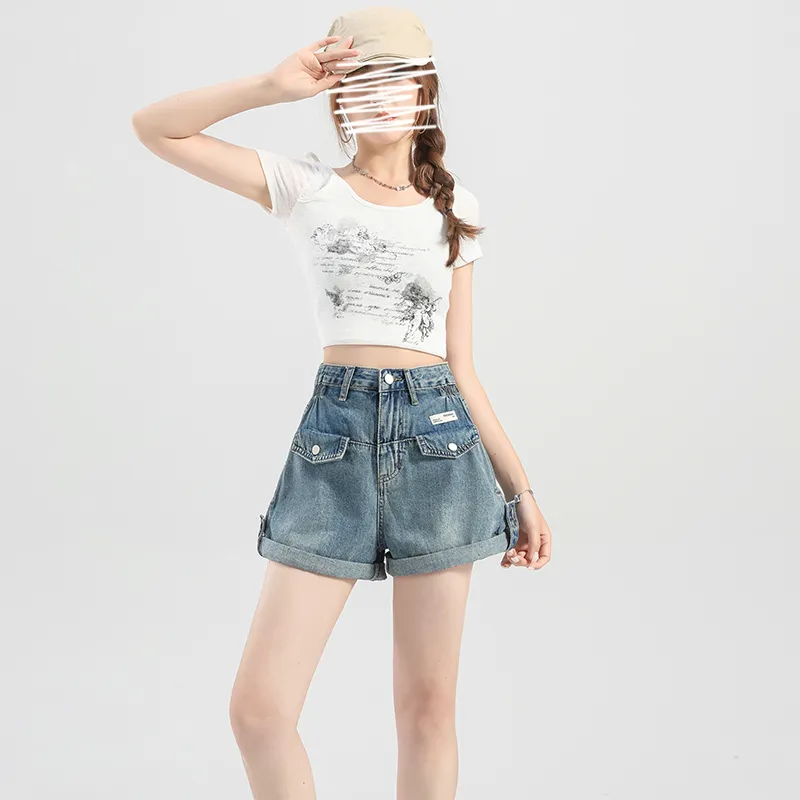 LCEVHZ'S Denim Shorts Women's-6