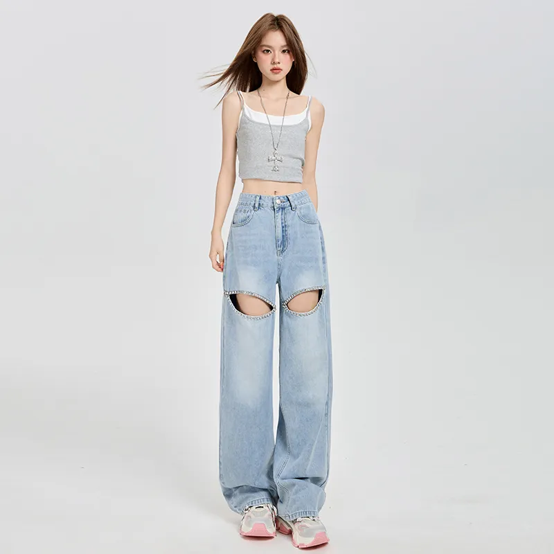 LCEVHZ'S Jeans Women's Light Blue-3