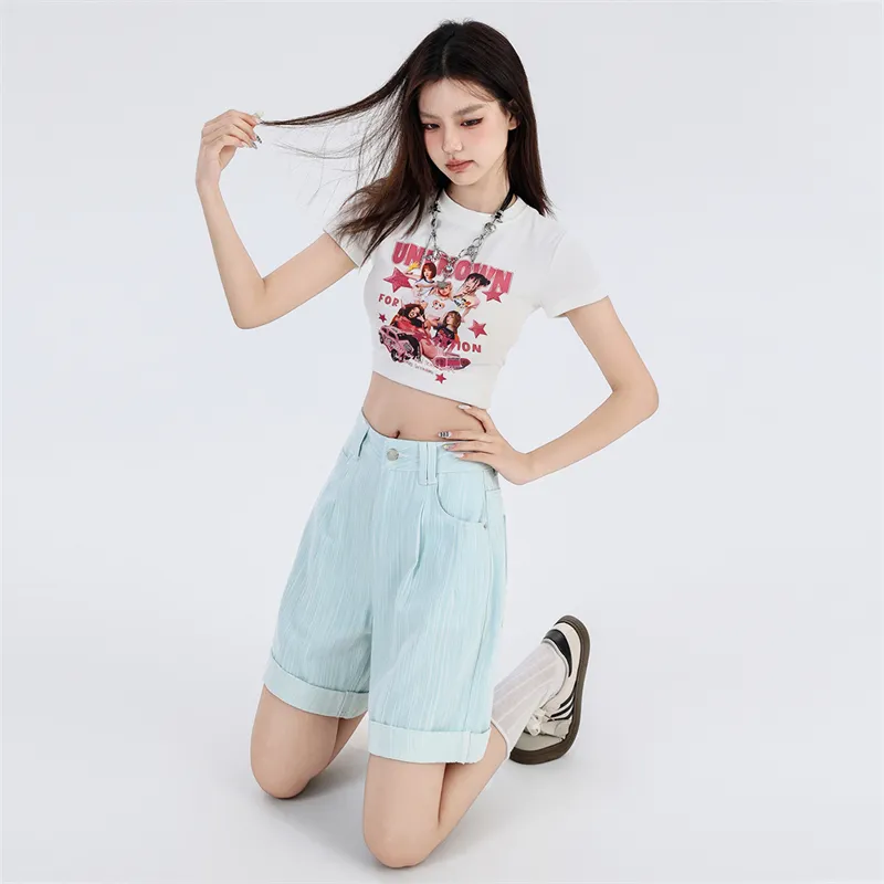 LCEVHZ'S Denim Shorts Women's-7