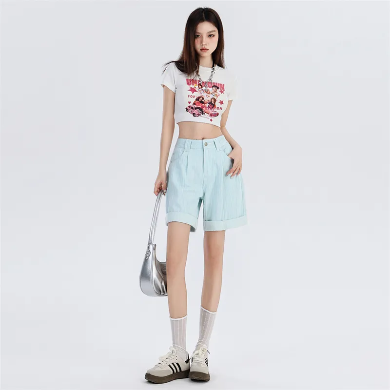 LCEVHZ'S Denim Shorts Women's-6