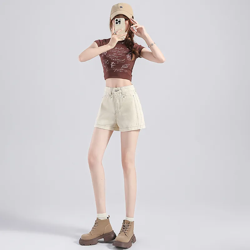 LCEVHZ'S Denim Shorts Women's-3