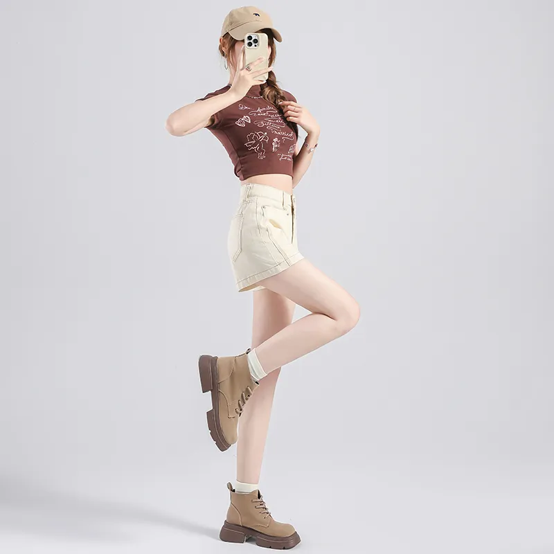 LCEVHZ'S Denim Shorts Women's-4