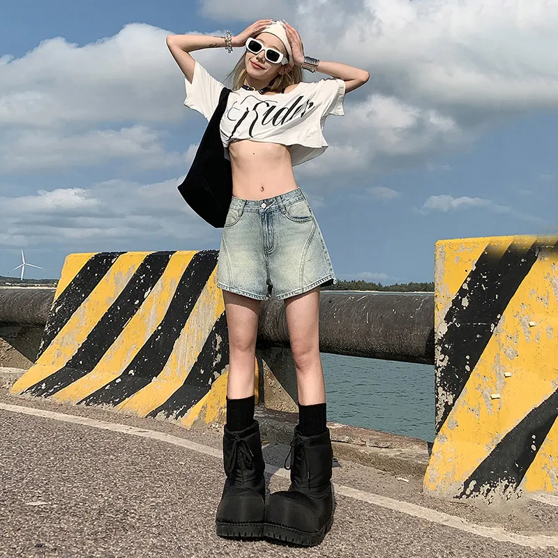 LCEVHZ'S Denim Shorts Women's-5