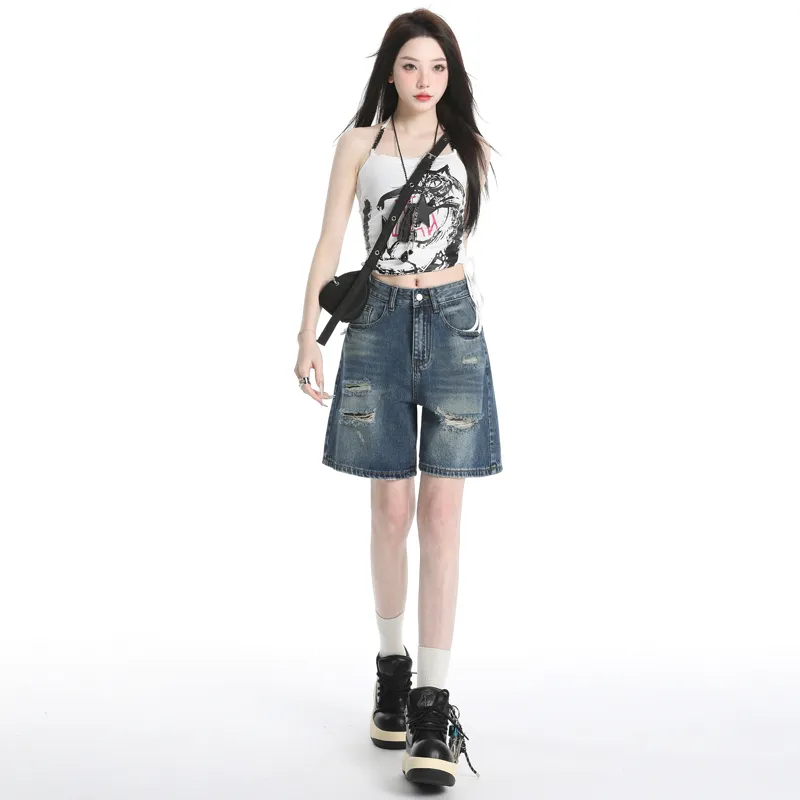 LCEVHZ'S Denim Shorts Women's-3