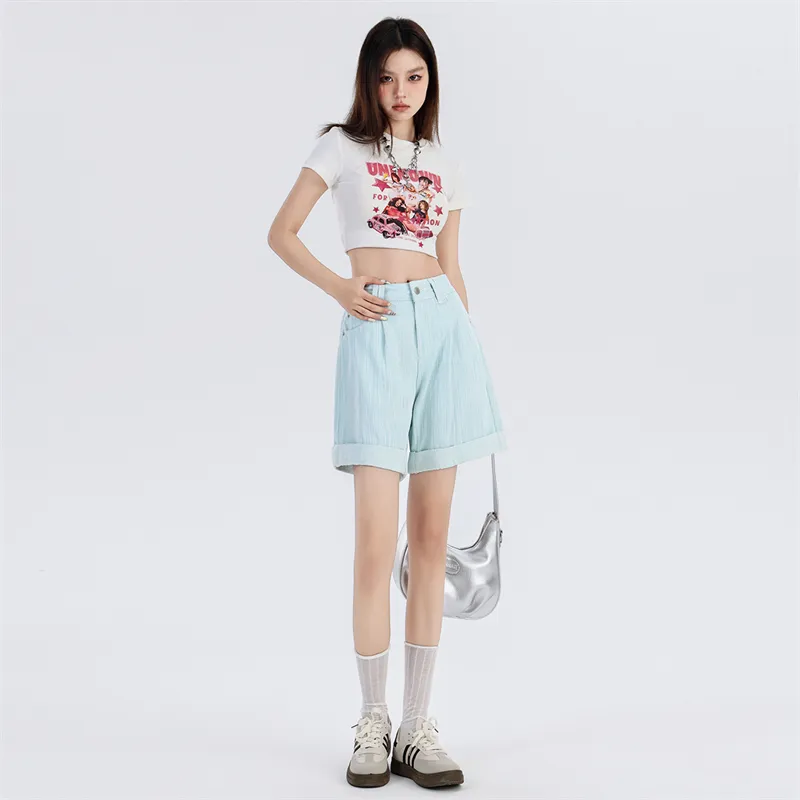 LCEVHZ'S Denim Shorts Women's-2
