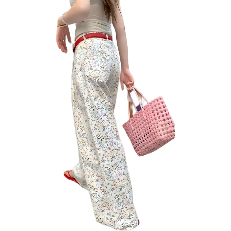 LCEVHZ'S Jeans Women's White-5